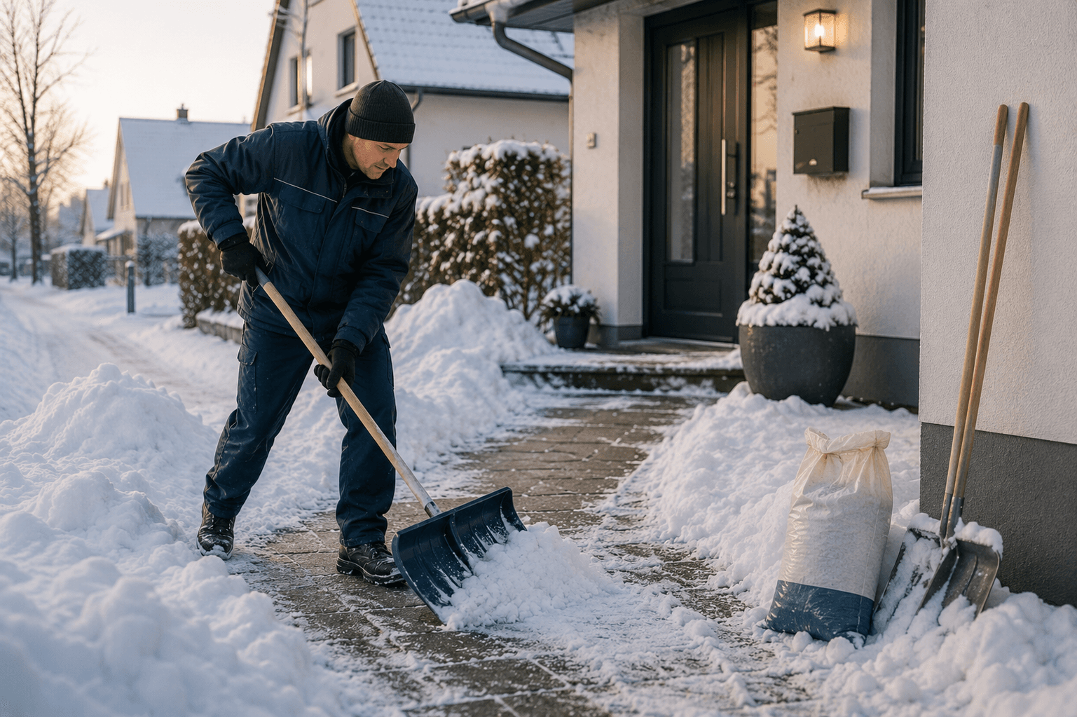 Gehwegreinigung Winter