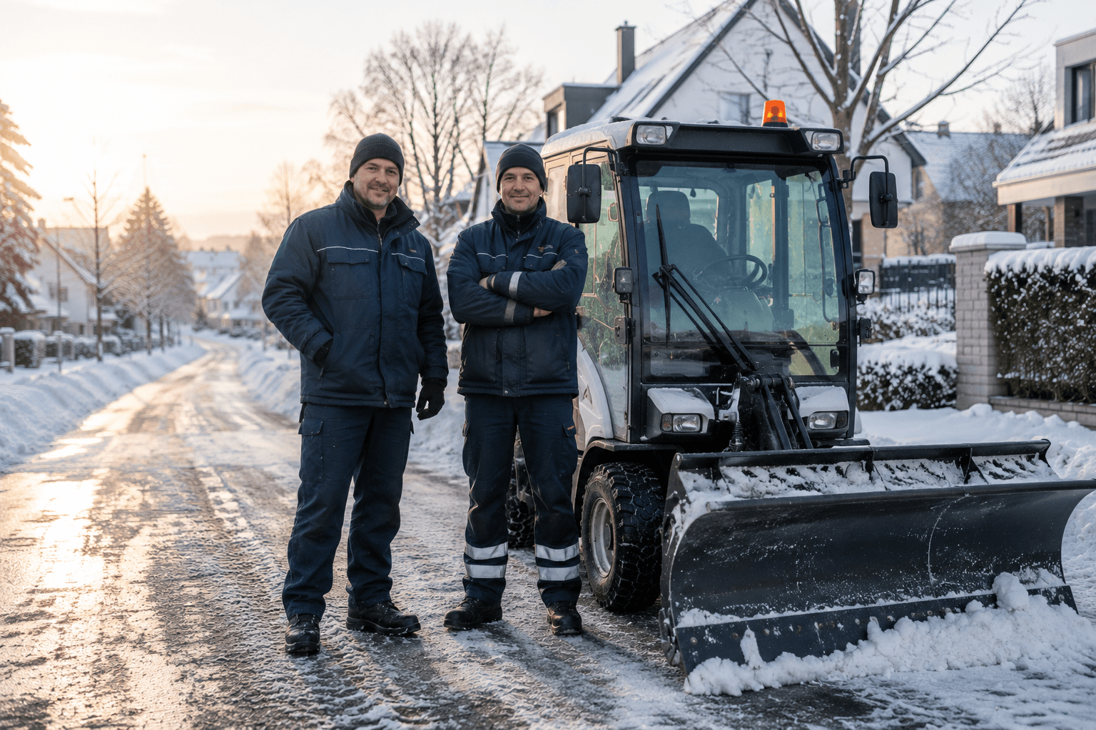 Winterdienst Team im Einsatz